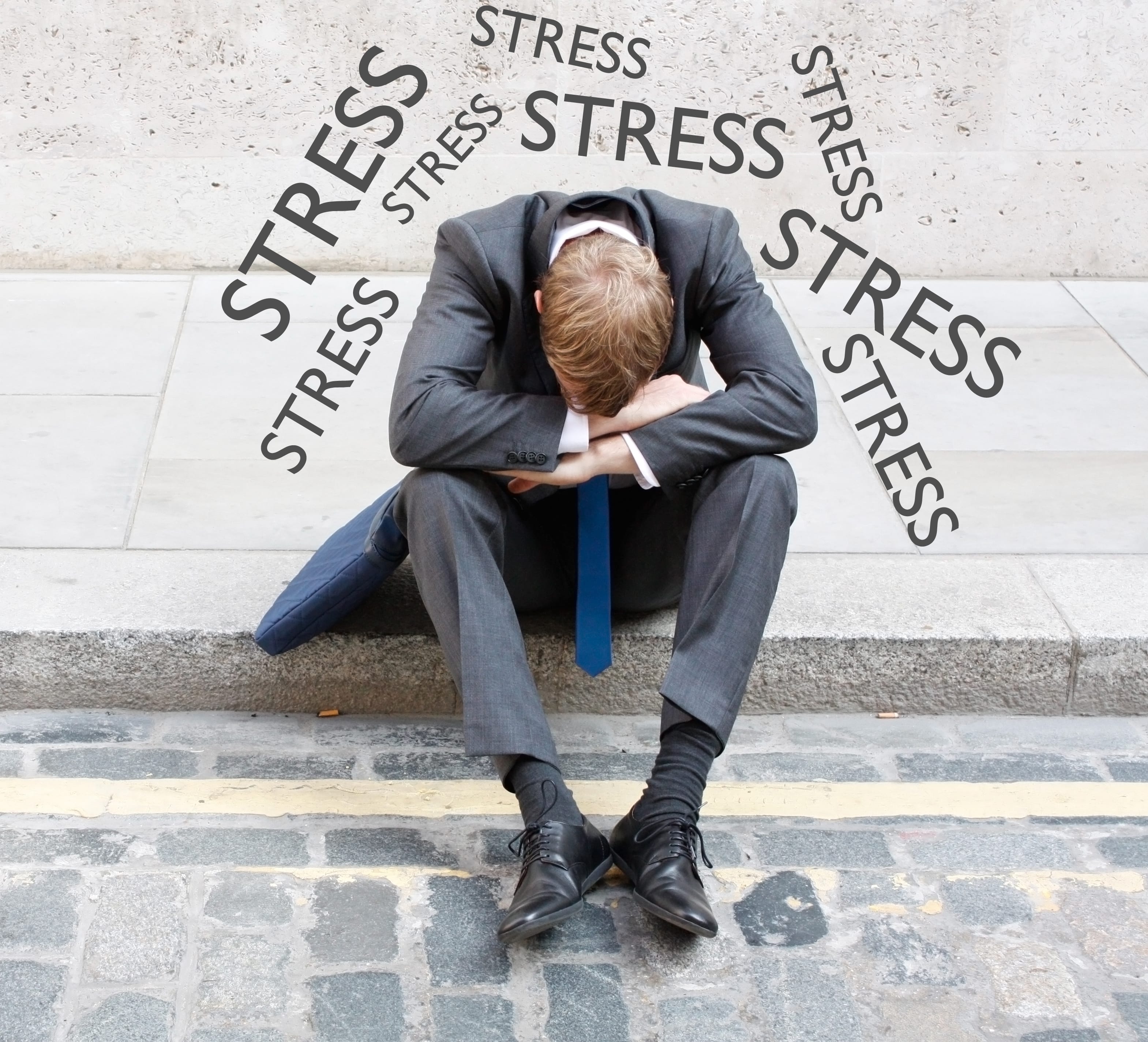 Stressed man