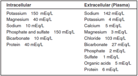 normal electrolyte levels